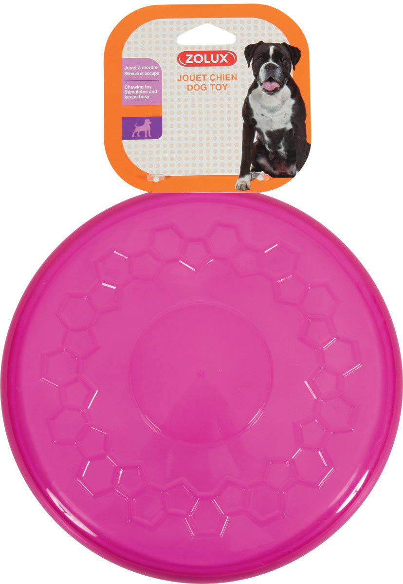ZOLUX - JOUET FRISBEE 23CM FRAMBOISE