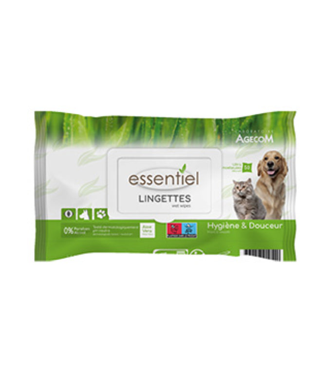 Essentiel - Lingettes x50 à l'Aloé vera