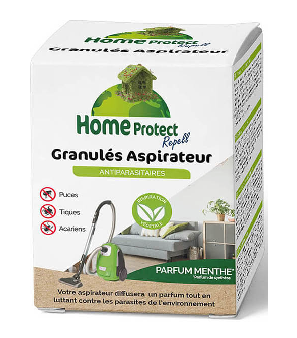 Home Protect - Granulés aspirateur antiparasitaires 4x20 g
