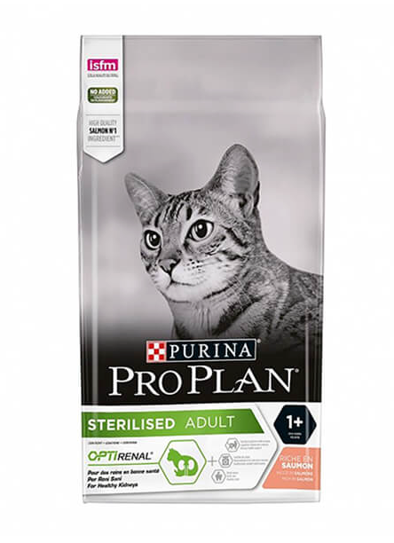 Pro Plan - Croquettes chat adulte stérlisé saumon 1,5KG