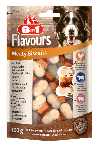 ZOLUX - 8IN1 FLAVOURS BISCUITS 100G