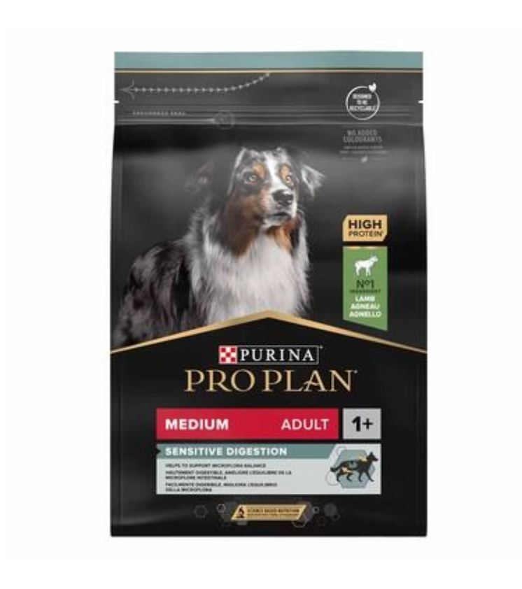 PRO PLAN - MEDIUM ADULT SENSITIVE DIGESTION Riche en agneau 14KG