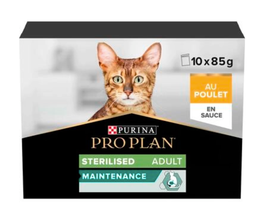 PRO PLAN - Adult STERILISED MAINTENANCE au Poulet en Sauce X10