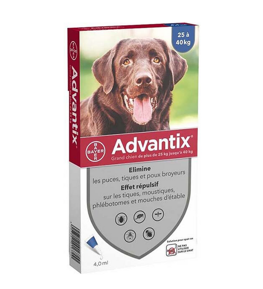 Advantix - Pipettes antiparasitaires chien (25-40kg)