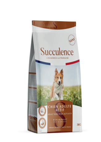 SUCCULENCE - CHIEN ADULTE ACTIF 20KG